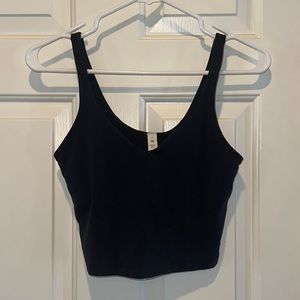 Lululemon, size 6, align cropped tank top, black, never worn